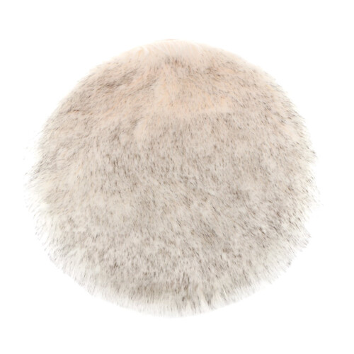 Seat Cushion Pad Artificial Mat White Gray 33cm 1