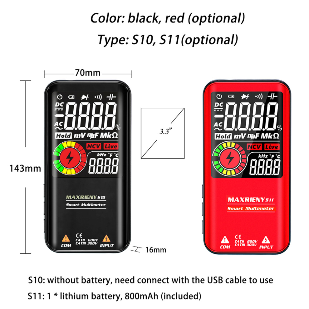 MAXRIENY S10 S11 3.3 Inch LCD Tester