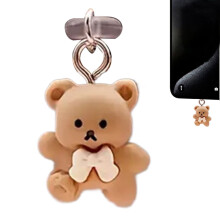 USB C Cover Caps Cute Cartoon Bear Type C Plug Cover Dust Plug Charm Type C Mobile Phone Port Protector for Type-C Port Phone Tablet Laptop welcoming