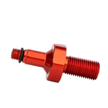 Aluminiumlegierung Fahrrad-Hinterradstoßdämpfer-Aufblassadapter 3,4 cm Rot