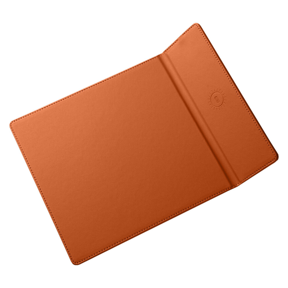 Wireless Charging Mouse Pad, 17W Fast Charging, Folding Desk Pad, Compatible With Qi Devices, Brown 9023022466921