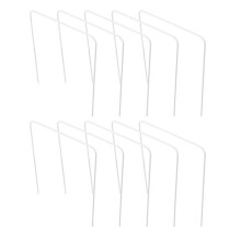 10 Pack White Iron Croquet Hoops
