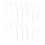 10 Pack White Iron Croquet Hoops 1