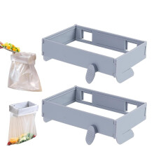 Foldable Trash Bag Holder, 2026 Upgraded Hanging Can Hanger with Snap for Cabinets – Compatible with Standard Bags