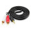 Cable adaptador estéreo de 3,5 mm a 2RCA macho a macho 1