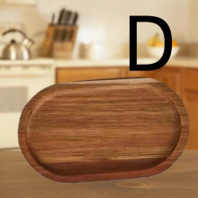 Rustic Oval Wooden Tray for Serving Food & Gifts – Compatible with Housewarming, Christmas, Halloween