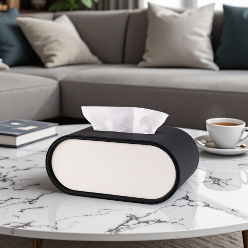Oval näsduksask med förvaringsfack
