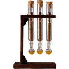Cigar Flavor Injector Humidifier Kit with Glass Tube, Wooden Base & Airtight Cap – Compatible with DIY Flavor Infusion