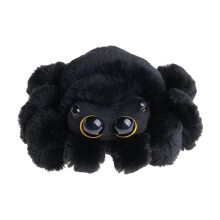 Pluche spin, zwart, 22 cm