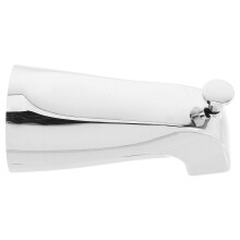 Stylish Silver Metal Bathtub Faucet with Pullup Diverter for Bathroom Tub Zinc Alloy Plastic Universal Fit