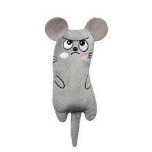 Rato de pelúcia cinza de 30 cm para crianças