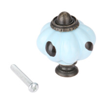 Antique Ceramic Pumpkin Cabinet Handle Knobs Classical Furniture Handles Door Knob Drawer Cupboard Kitchen Pull Handle 38*33mm