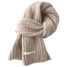 Casual Patterned Small Scarf for Women Cozy and Comfortable Lightweight Neck Wrap to Complete Your Winter Look Beige