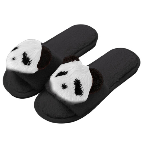Pantofole Panda a punta aperta, morbide e comode, per interni ed esterni