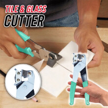 Glass Tile Cutting Machine,1 Glass Tile Cutter,Portable Clamp Glass Pliers Tile Pliers and Metal Glass Trimming Tools & Home Improvement