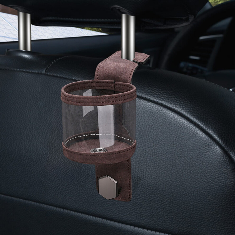 Car Seat Back Organizer With Strong Hooks Cup Holder And Storage Pockets For Headrest Travel S Toys Brown 9023022535115