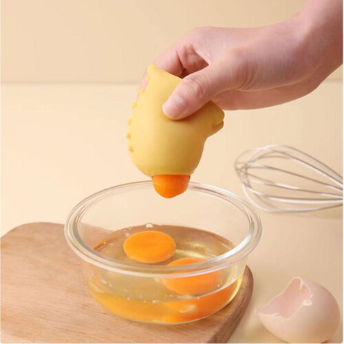 Silicone Egg Yolk Suction Separator Tool – Compatible with Kitchen Forks 1