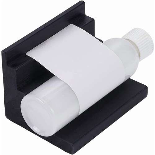 Puinen pulloetiketin asetin 101 mm musta
