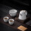 Coarse Pottery Teapot with Filter, Ceramic Kettle, 1 Set 6