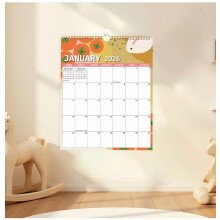 AuroraX 12-Month Wall Calendar 2026 (Jan–Dec), Whiteboard & Reversible Notes, Thick Paper, Wire-Bound, Compatible with AuroraX