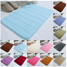 Non Slip Mat Tub & Shower Ultra Soft Cozy Rug Quicker Dry Casual Home Decor Accessories - Light blue(24" x 17")