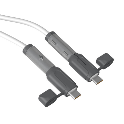 USB Typ C-kabelskydd Silikon 2 st