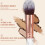 10pcs Makeup Brush Set - Face, Powder, Eyeshadow, Black 9