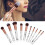 10pcs Makeup Brush Set - Face, Powder, Eyeshadow, Black 15