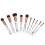 10pcs Makeup Brush Set - Face, Powder, Eyeshadow, Black 1
