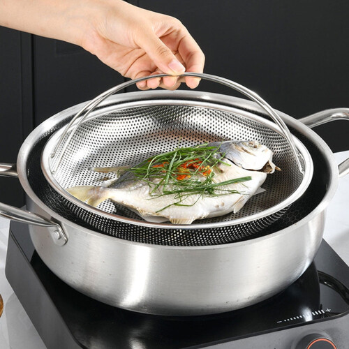Steamer Pot Steaming Basket Reusable Vegetable Rack 2