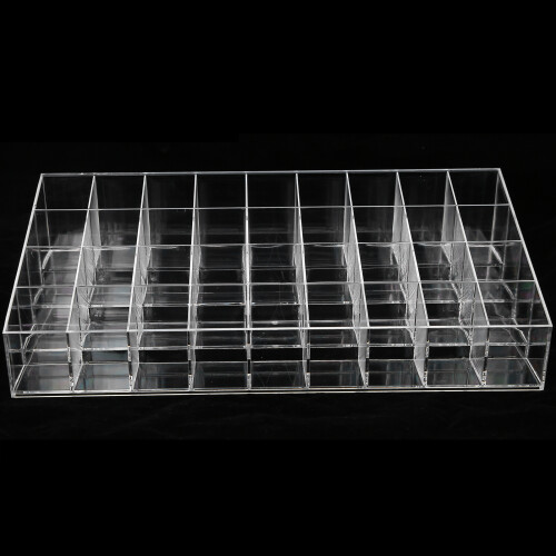 Acrylic Lipstick Storage Box, Transparent Plastic Cosmetics Organizer 2
