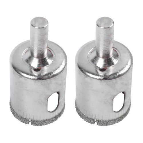 2Pcs 25mm Glass Ceramic Tile Hole Saw Drill Bit Cutter