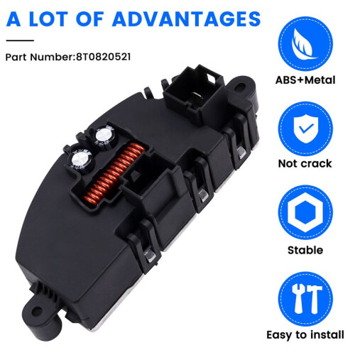 8T0820521 Car Radiator Cooling Fan Control Unit Module for 2