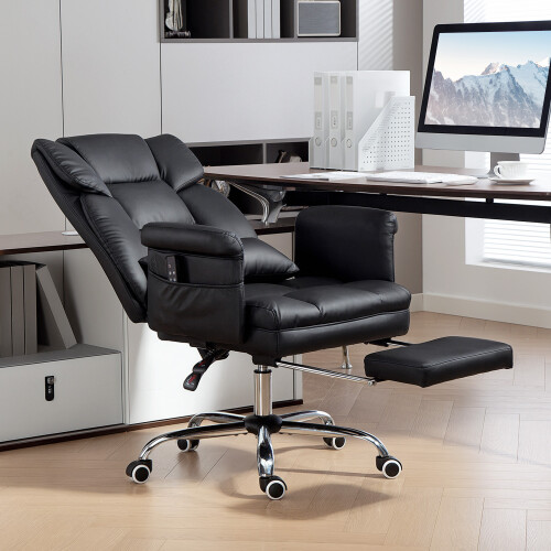 Homcom Silla de Masaje Negro 69 x 65 x 115 cm 1