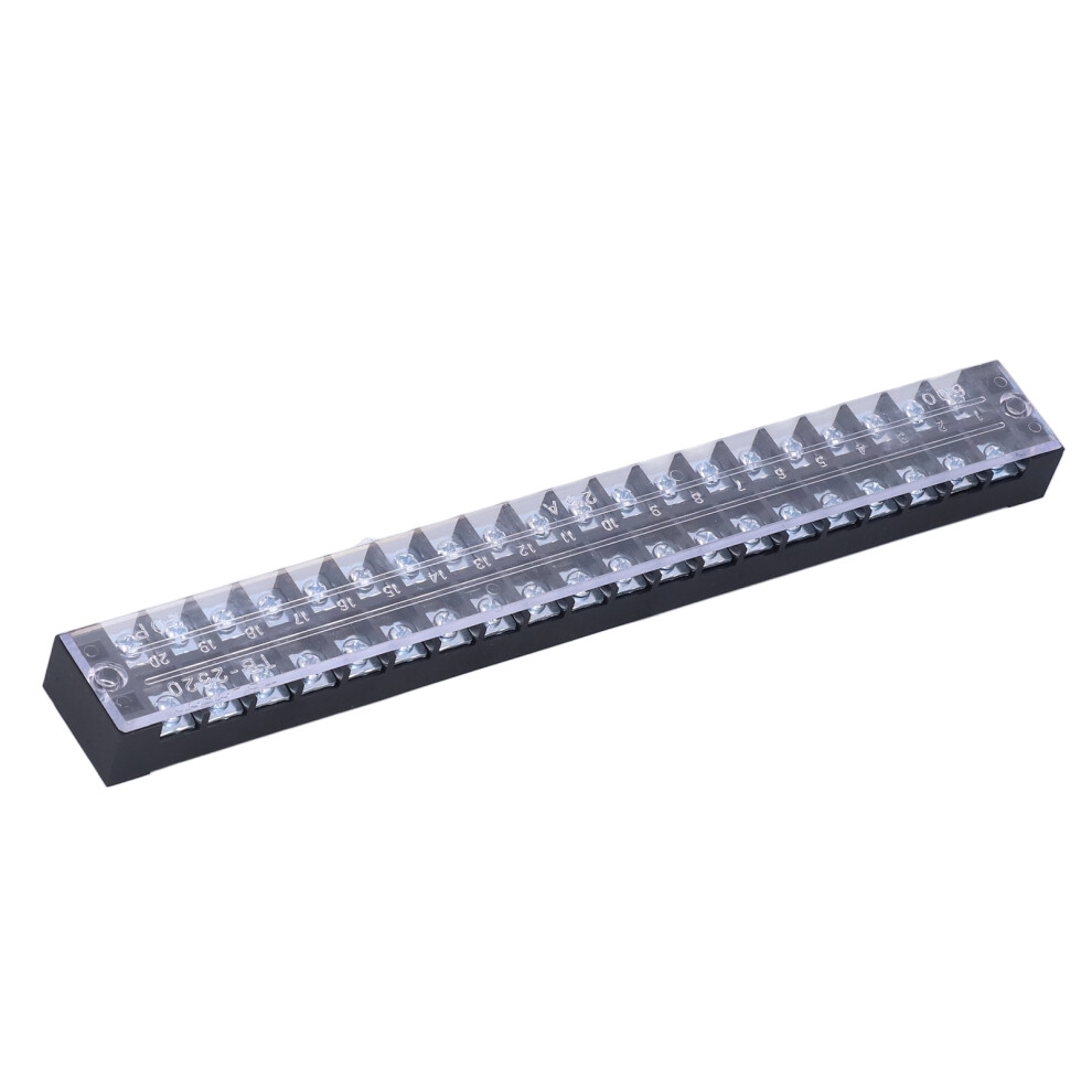 TB-2520 20 Position Screw Terminal Block 25A 600V