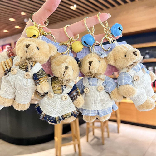 Plush Bear Keychain for Women's Bags and Backpacks 2