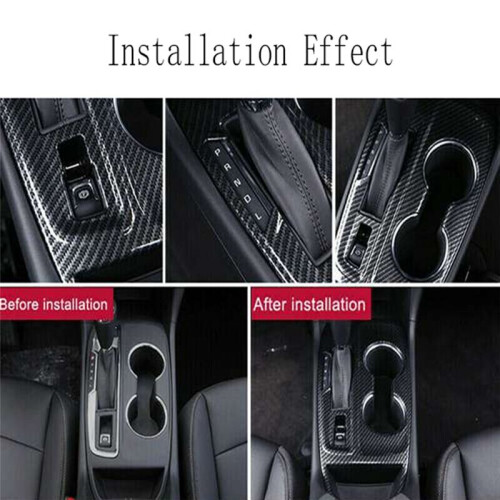 ABS Carbon Fiber Center Control Shift Cup Frame Panel Trim for  Equinox 2017-2021 2