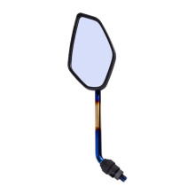 Motorcycle 7/8 Inch 10MM Handlebar Rearview Mirror Carbon Fiber Side Mirror Universal Reversing Mirror