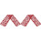 2X Table Runner, 13 X 72Inch Red Lace Table Runner, Wedding Valentines Day Romantic Heart Table Runner 1