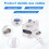 2X BMG Transparent Extruder for Chiron Vyper, 3D Printer Accessory 3D Printer Transparent Extruder 9
