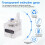 2X BMG Transparent Extruder for Chiron Vyper, 3D Printer Accessory 3D Printer Transparent Extruder 10