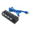 2X USB 3.0 Power Adapter 4  Multi USB Splitter Hub 3.0USB Hub 50CM Cable Hub Docking Station US Plug 6