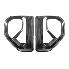 Auto Carbon Fiber Leaf Board Zijmarkering Zijventilatiekap Trim Guard Plate Zijluchtuitlaatkap voor Ranger 2023-2024