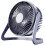 Mini ventilador de mesa de 5 polegadas para atacado, com luz e som, elétrico, para escritório, com conexão USB, pequeno ventilador de circulação 2