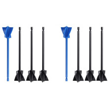 8 Pcs Epoxy Mixer Attachment for Drill, Reusable Paint and Resin Mixer Paddle to Mix Epoxy Resin, Paint, Ceramic Glaze