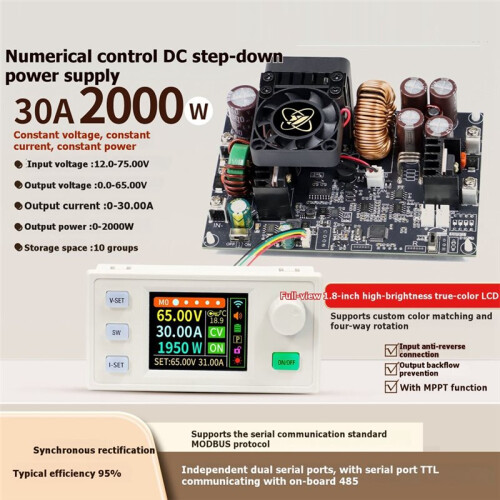 XY-6530S CNC  Adjustable Regulated Power Supply Constant Voltage and Constant Current Module 65V/30A/2000W 1