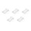 Plastic Packing Fasten String Cable Cord Loop Tie 18cm 5000Pcs Transparent Color 1