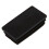 Plastic Rectangle Tube Inserts End Blanking Cap 25X50mm 60 Pcs Black 3