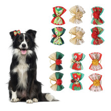 Cute Multi-Color Dog Pet Bows 12pcs 3.5x2.5cm Hair Accessories