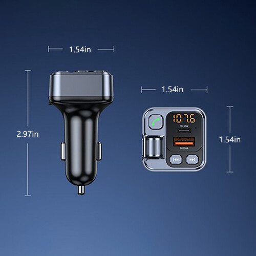 Car Bluetooth Player 30W Fast Charging Handsfree FM 1